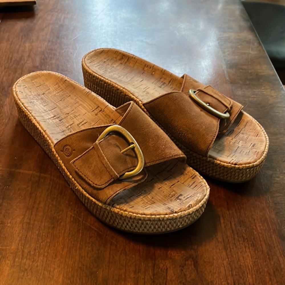 Born Buckle Espadrille Slides